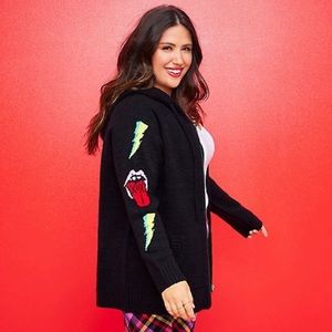 Betsey Johnson Zip-up Hoodie Sweater NWT